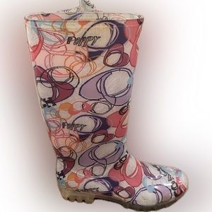 Coach rain boots size 9